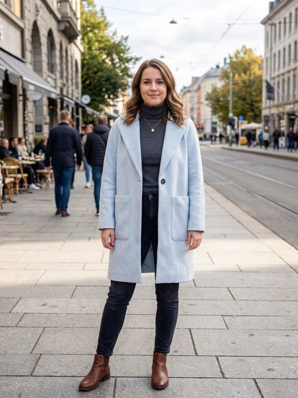 Only Oversized Blue Jacket